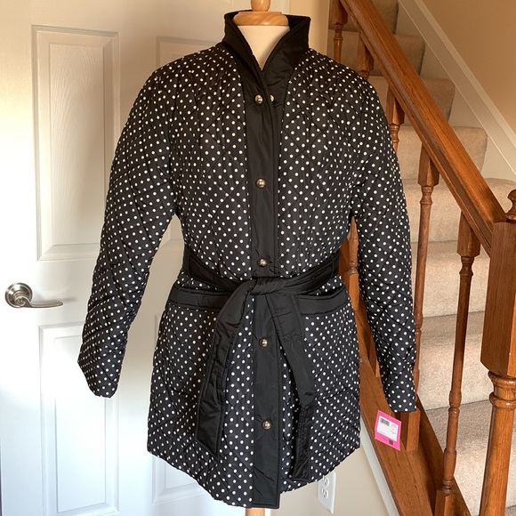 🎉HP🎉 Kate Spade polka dot belted quilted jacket - Picture 3 of 12